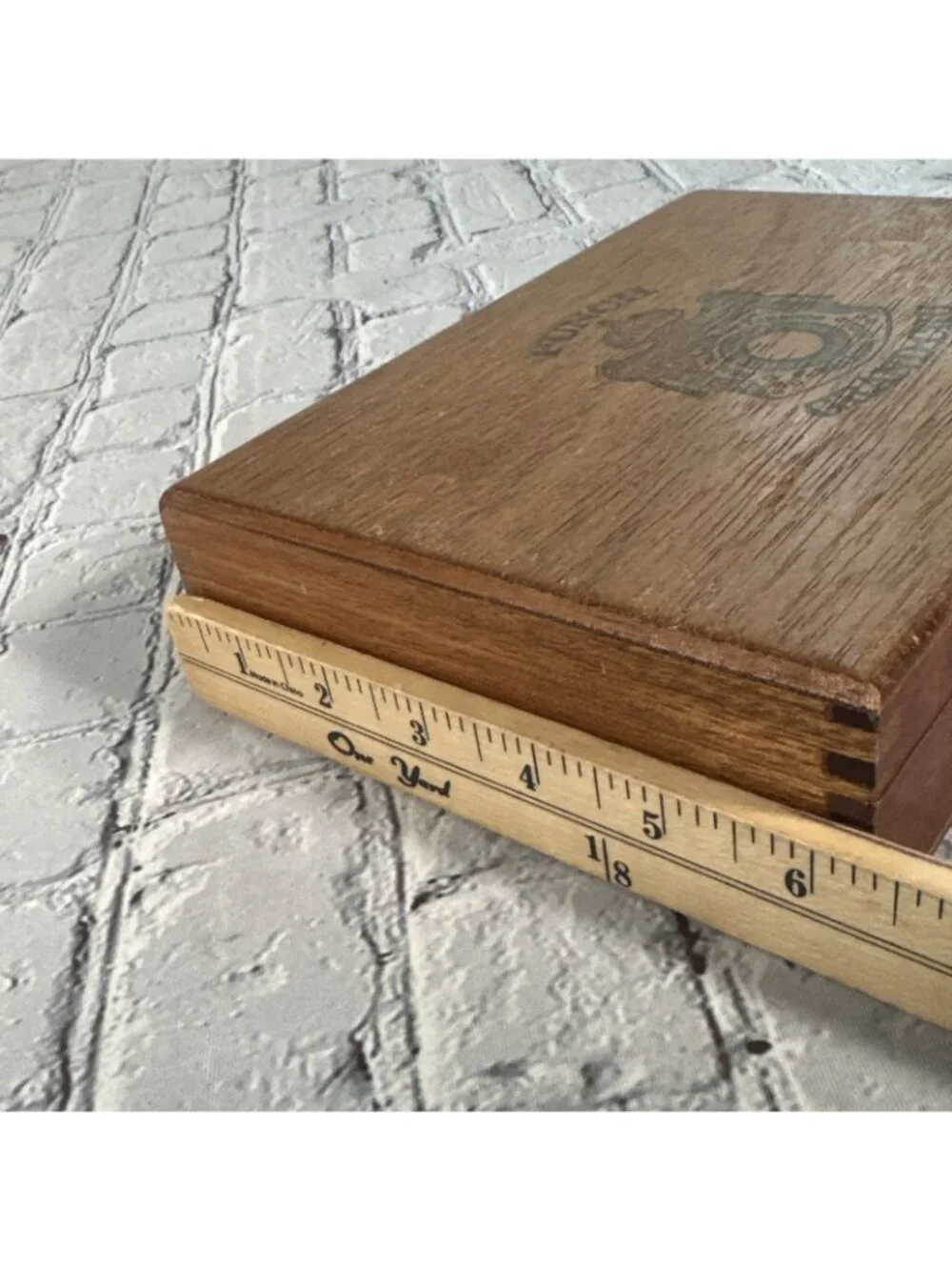 Empty Wooden Cigar Box Punch Grand Cru Robustos 9” x 6 1/4” x 2 1/4”